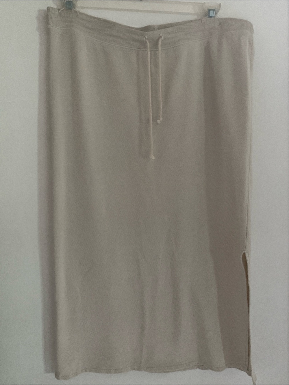 Universal Thread Neutral Drawstring Maxi Skirt - Light Taupe